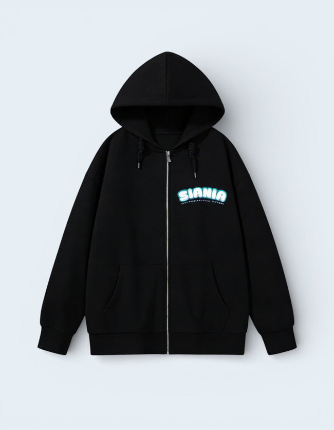 Blupy Crying Zippered Sweatshirt Hover Image